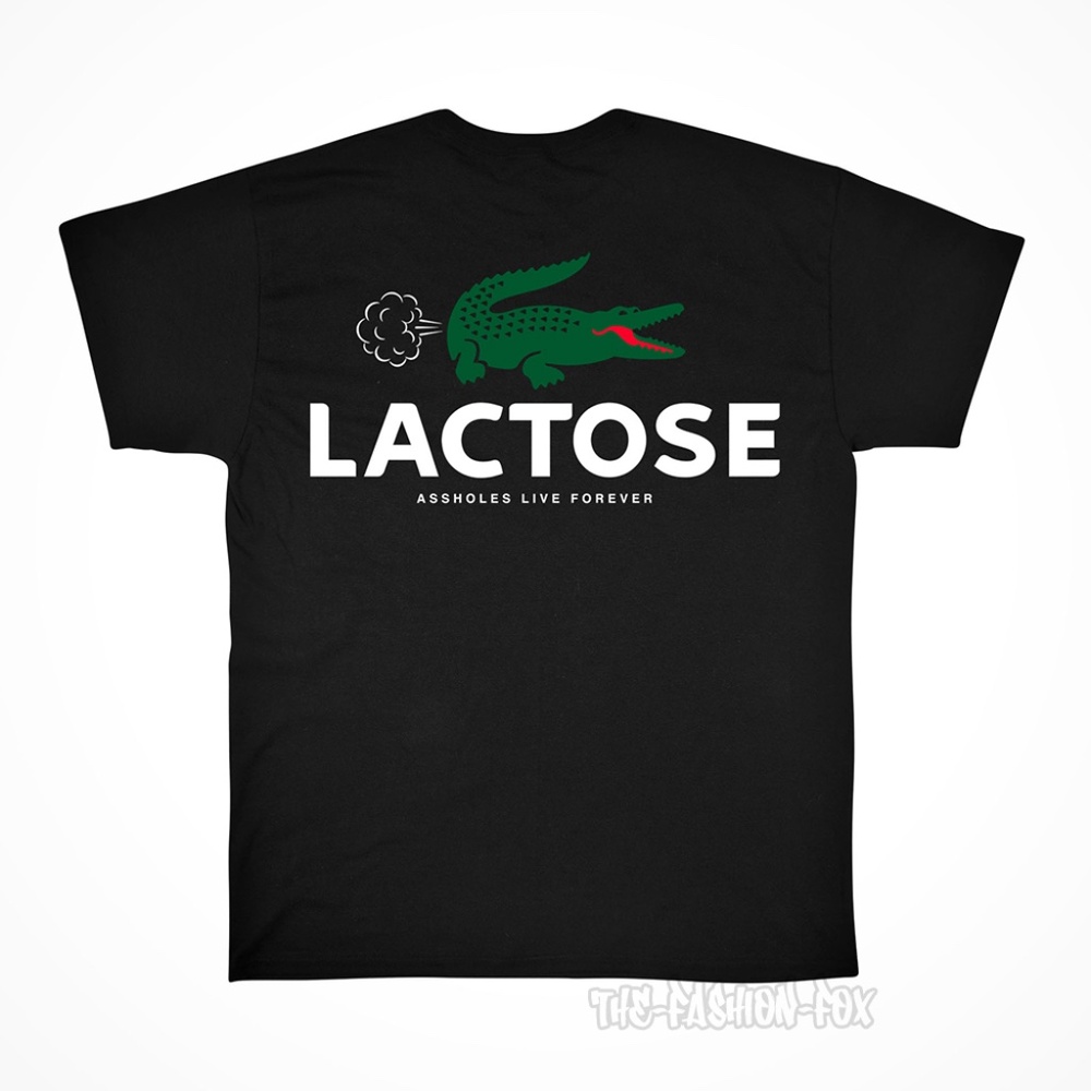 Assholes Live Forever ALF Lactose Lacoste Alligator Tee T-Shirt Large Unisex NEW